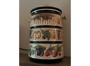 Rumtopf Ceramic Covered Jar