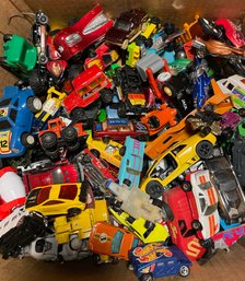 Large Box Of Toy Cars - Matchbox, Hot Wheels And More.  Over 200 Cars - Most Not Pictured