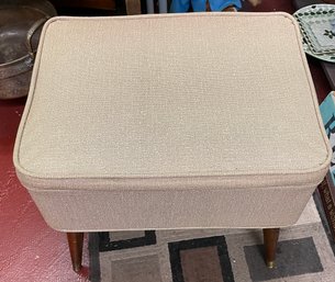 Singer Sewing Company Mid-Century Bench Storage Ottoman
