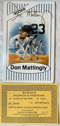 Don Mattingly Signed Ceramic 1987 Limited Edition Rookie Card - Autographed #2052 From Set Of 4 - In Box
