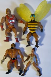 Vintage 1980s Masters Of The Universe Action Figures MOTU He-Man - Lot Of 4