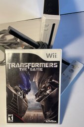 Wii Game System Bundle- Console, Controller, Transformers Game, Sensor Bar, Power & AV Cable
