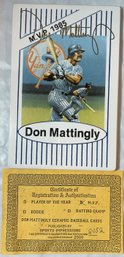 Don Mattingly Signed Ceramic 1987 Limited Edition MVP Card - Autographed #2052 From Set Of 4 - In Box