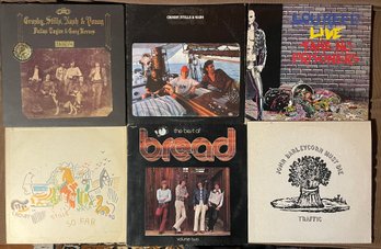 Lot Of 6 Classic Rock Vinyl Records