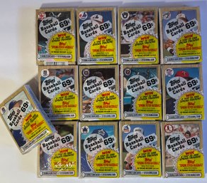 Lot Of 13 Unopened Topps 1987 Cello Packs Baseball Cards 'Spring Fever Baseball'