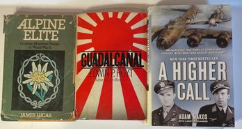 3 World War 2 Hardcover Books: See Pictures For Titles And Authors