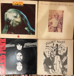 Lot Of 4 Vinyl Records  - Grand Funk, Bob Dylan, Leon Russell, Paul Simon