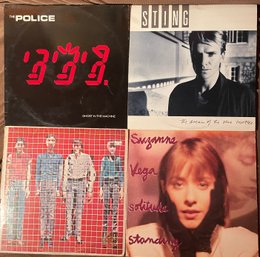 Lot Of 4 Vinyl Records - Sting, The Police, Talking Heads, Suzanne Vega
