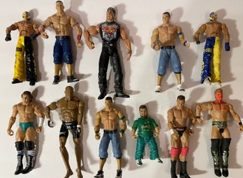Lot Of 11 Various Wrestling Action Figures - WWE - 2009-2011