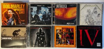 Lot Of 8 CDs - Metallica, Bob Marley, Nirvana & More...See!