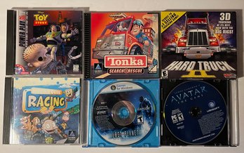 6 PC Computer Video Games  See Pic For Titles