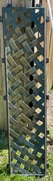 Salvaged Antique Cast Iron Bench Seat Back - Basket Weave Pattern - Approx. 45'