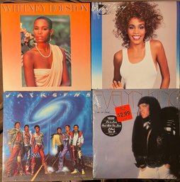 Lot Of 4 Vinyl Records - Whitney Houston, Michael Jackson, Evelyn King