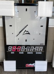 Coors Light Bar Clock And Countdown Clock 30' X 20'