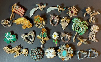Jewelry Grab Bag - 24 Pins & Brooches