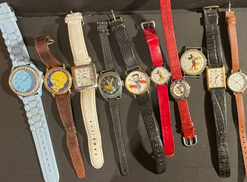 Lot Of Vintage Watches And Parts - Some Disney