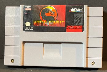 Super Nintendo Game Cartridge - Mortal Kombat