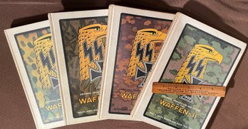 WWII World War History 4 Volumes- Waffen SS, Uniforms Organization & History Of Waffen By Bender & Taylor