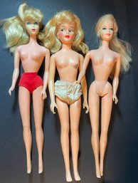 Lot Of 3 1960's Barbie / Misty Mattell Ideal Dolls