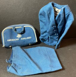 Barbie 1960s American Airlines Stewardess Outfit And Bag