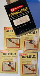 Lot Of 4 Vintage Abu Garcia Reflex Fishing Lures No. 7652 Made In Sweden