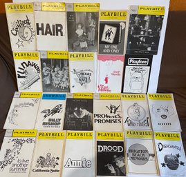 22 Piece Lot Of 1960s, '70s  Broadway Playbills, Showbills Etc. - Advertisments Within Are Awesome