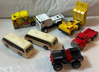 7 Toy Cars - Matchbox, Hot Wheels And More - See Pics For Models, Condition & Age