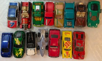 15 Toy Cars - Matchbox, Hot Wheels And More - See Pics For Models, Condition & Age