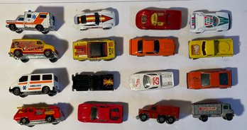 16 Toy Cars - Matchbox, Hot Wheels And More - See Pics For Models, Condition & Age
