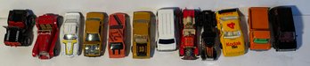 12 Toy Cars - Matchbox, Hot Wheels And More - See Pics For Models, Condition & Age