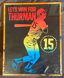 Thurman Munson 1970s Tribute Bar Mirror
