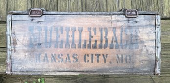 Antique Prohibition Era Wooden MUEHLEBACH BEER Crate