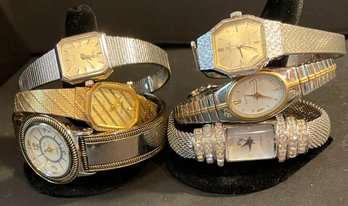 6 Ladies Designer Watches - Pulsar, Timex, Peck & Peck, Lorus, FX, Ambassador