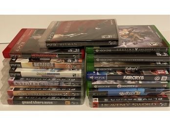 Lot: 14 Video Games PS3, PS4, XBOX1, XBOX