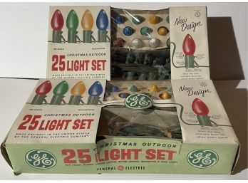 2 Vintage Sets Of Christmas Light Sets - New Old Stock
