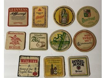 Lot Of Vintage Bar Coasters Domestic And International