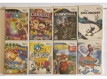 Lot Of 8 Nintendo Wii Games - All Complete