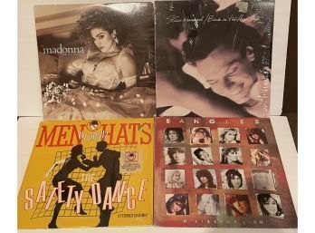 Lot Of 4 Vinyl Records - Madonna, Steve Winwood, Men Without Hats, Bangles
