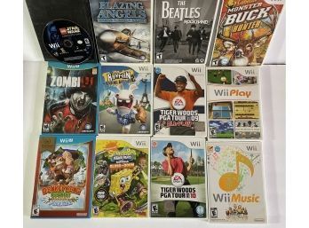 Lot Of 12 Wii & Wii U Video Games