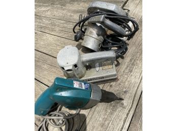 Vintage Corded Power Tools - Craftsman, Makita - Circular Saw, Sander, Screw Gun