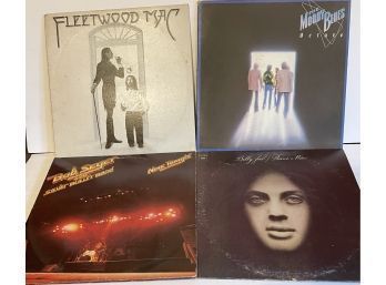 Lot Of 4 Vinyl Records - Billy Joel, Fleetwood Mac, Bob Seger, Moody Blues