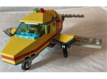 Lego City Air Mail Plane 7732 With Pilot Minifigure - Incomplete