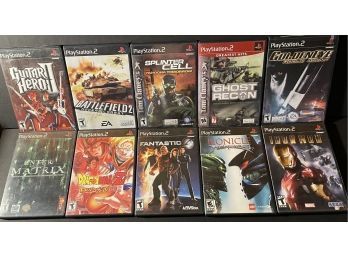 Lot Of 10 Playstation 2 Video Games - All Complete See Pics For Titles
