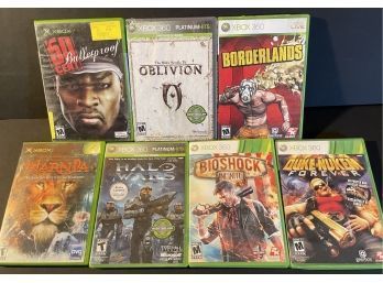 Lot Of 7 XBOX Video Games - See Pics For Titles