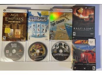 Random Lot Of 8 Video And PC Games