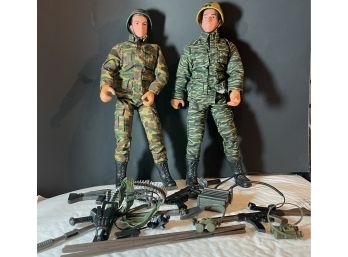 Power Team Peacekeepers M&C Tall 12' Figures With Many Accessories As Shown