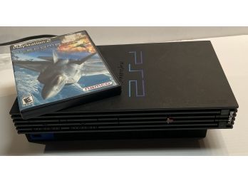 Sony Playstation 2 Console With Game And A Power Cord