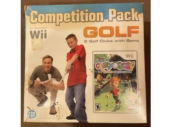 Wii Golf Competition Pack Video Game Set - New Old Stock / Open Box