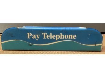 Vintage Pay Telephone Acrylic Sign