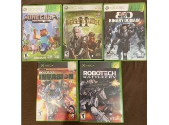 Lot Of 5 XBOX / XBOX 360 Games - See Picture For Titles
